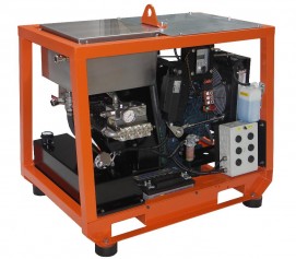 واترجت دیزلی 500 بار فشارقوی جهت شستشو و رسوب زدایی صنعتی مدل CD-25 ساخت دن جت دانمارک