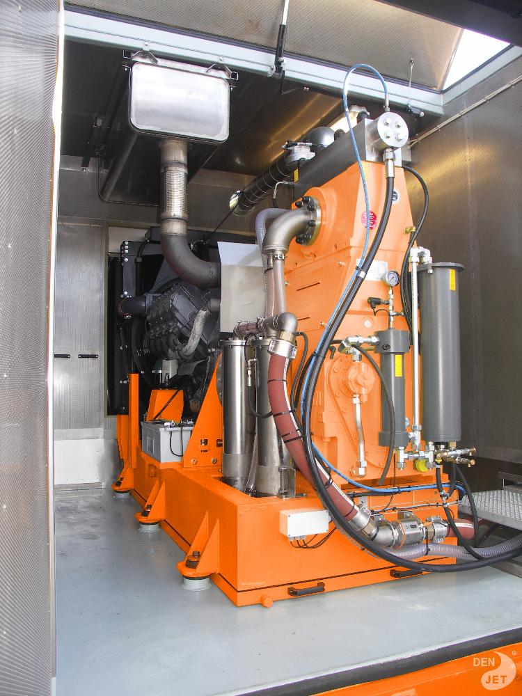 واترجت های دیزلی تعبیه شده در کانتینر (سایلنسردار)