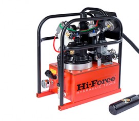 پمپ پنوماتیکی (بادی) هیدرولیکی 700 بار دو سرعته با شیر تنظیم فشار مدل HTWP-Range ساخت هایفورس انگلستان