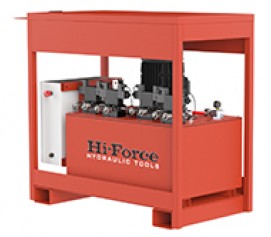 پمپ هیدرولیکی 700 بار سنکرون سه فاز با ظرفیت 4 تا 8 دستگاه مدل SLF-Range ساخت هایفورس انگلستان 